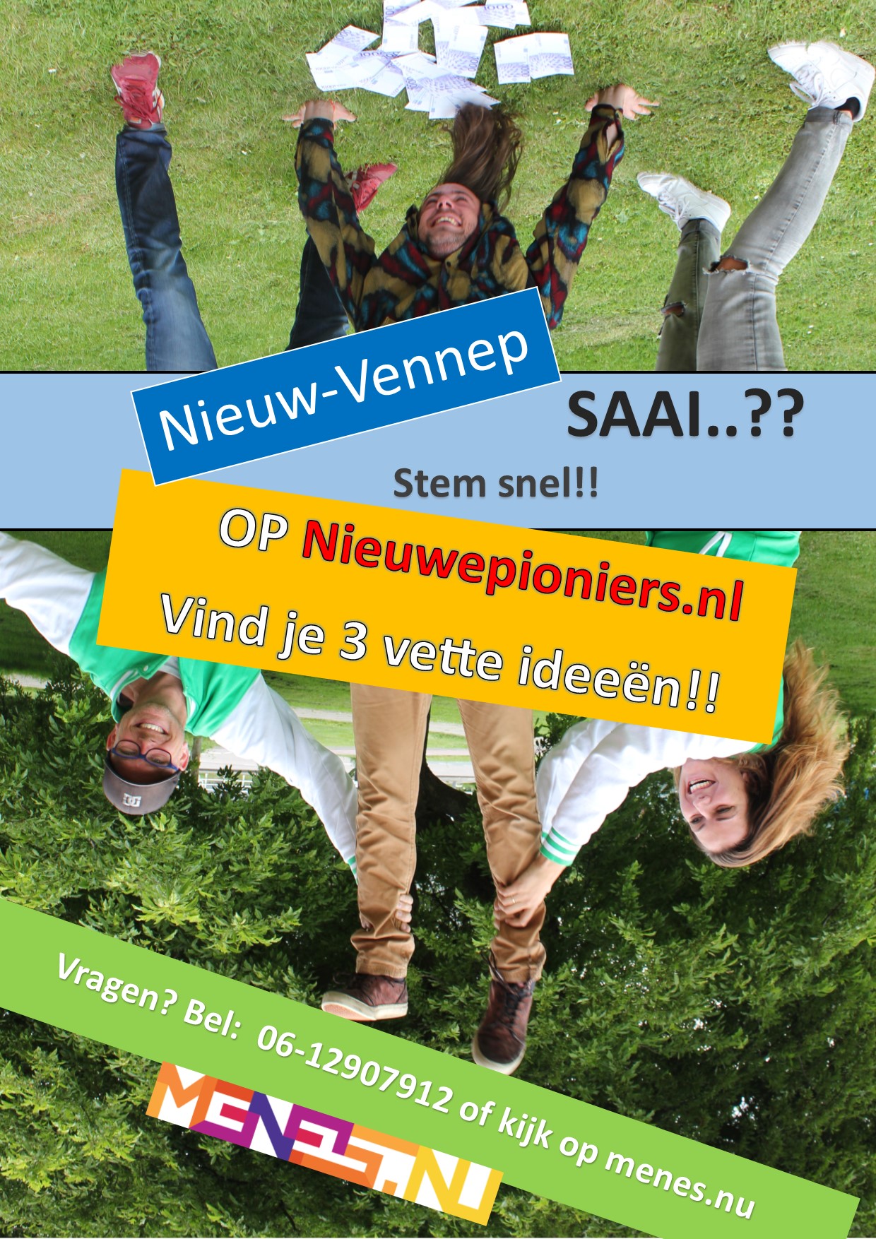 Stem op jongeren-initiatieven vrije tijd voor Nieuw-Vennep! MENES!